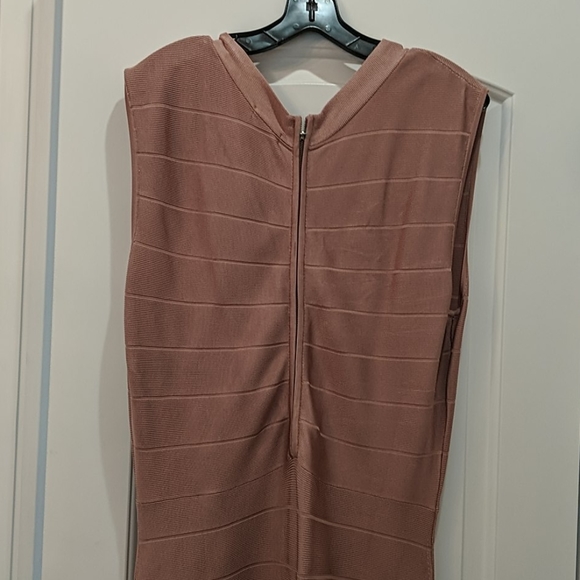 Venus Body Con Fringe Blush Dress - Picture 3 of 5